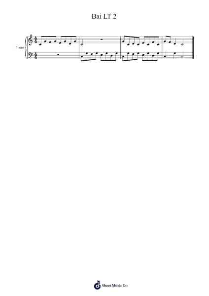 Bai LT 2 Sheet Music by barnabele-Arr.Crotiane Shawshop