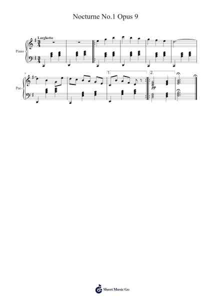 Nocturne in B-flat Minor, Op. 9, No. 1 Sheet Music by davigabrieldo-Arr.Saxel