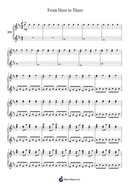 From Here to There Sheet Music by Phoerex-Arr.Jesret