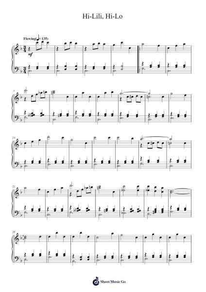 Hi-Lili, Hi-Lo Sheet Music by Bronislau Kaper/HELEN DEUTSCH-Arr.Walshfox