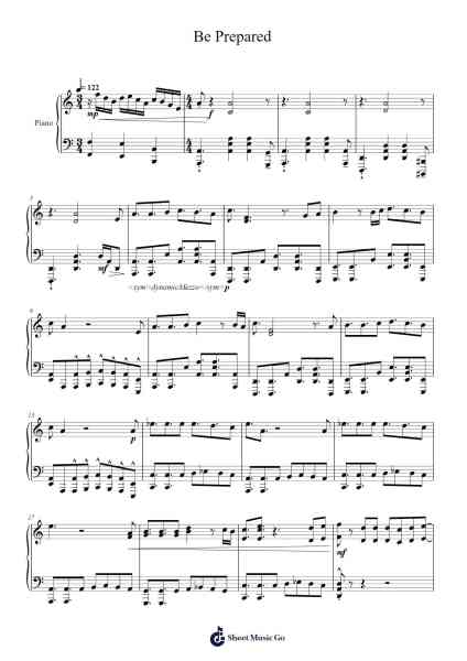 Be Prepared Sheet Music by Satoru Kosaki-Arr.Heca