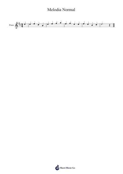 Melodia Normal Sheet Music by Philjosh Webbsay-Arr.Morecius Wake