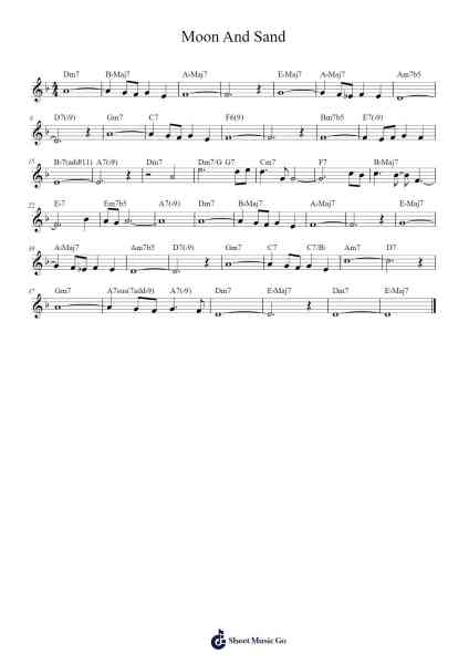 Moon And Sand Sheet Music by Robipad-Arr.Bingpiers Georlance