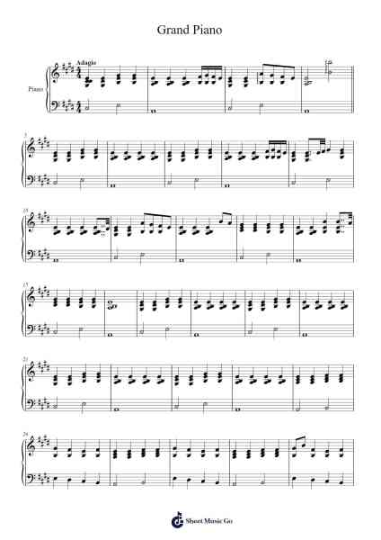 Grand Piano Sheet Music by Nicki Minaj-Arr.Efkirk