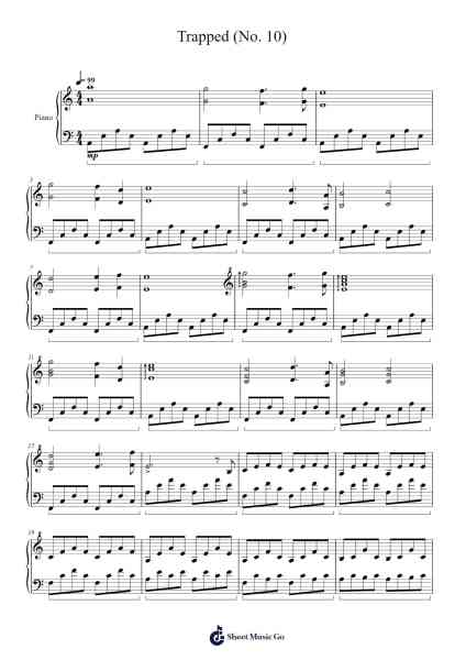 Trapped (No. 10) Sheet Music by Michail Kounatidis-Arr.Charfra Tesscer