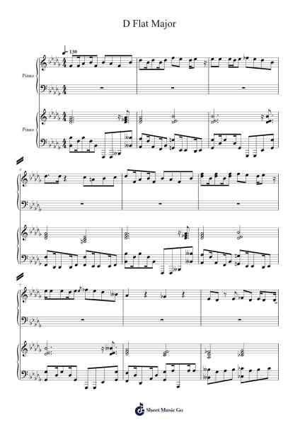 D Flat Major Sheet Music by LordKoopus-Arr.Windict