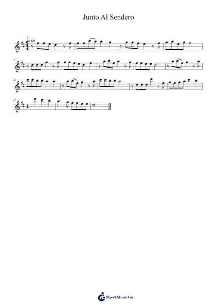 Junto Al Sendero Sheet Music by Unknown author-Arr.Sanjay Lanh