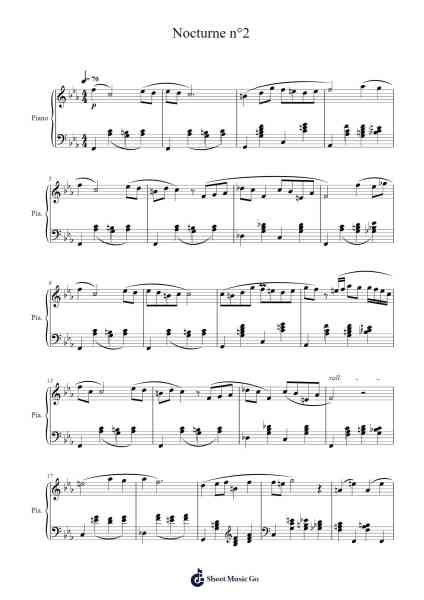 Nocturne No. 2 in E-flat major, Op. 9 No. 2 Sheet Music by Arnaud Champenois-Arr.Borgriel