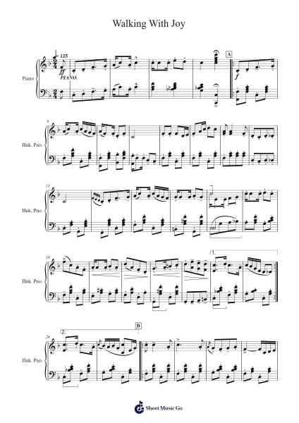 Walking With Joy Sheet Music by Mokaya Mateni-Arr.Daitrid Piersliam