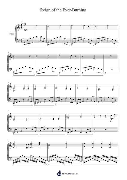 Reign of the Ever-Burning Sheet Music by Tifdike Mupont-Arr.Yvonmuel