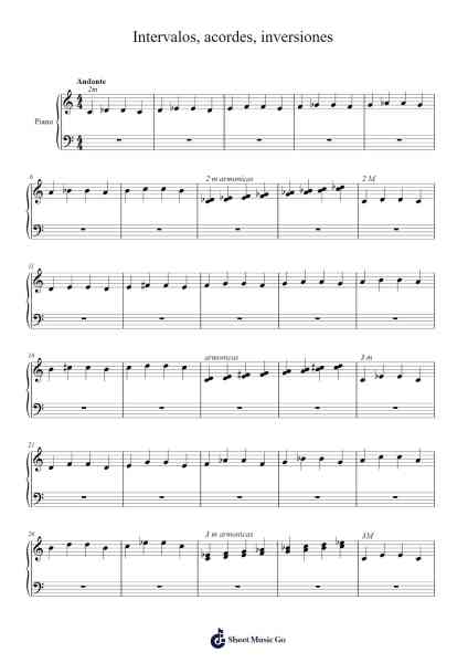 Intervalos, acordes, inversiones Sheet Music by Arkent-Arr.Snowcol