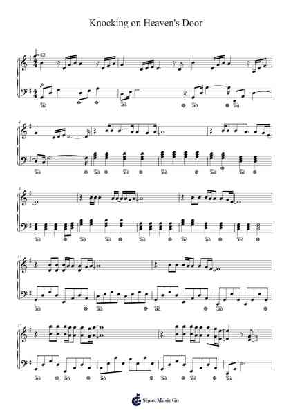 Knocking on Heaven's Door Sheet Music by Bob Dylan-Arr.Northrone Kitnice