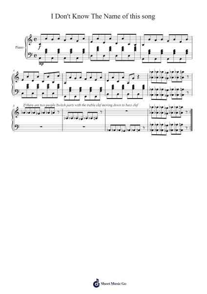 I Don't Know The Name of this song Sheet Music by -Arr.Bonnes Junemiah