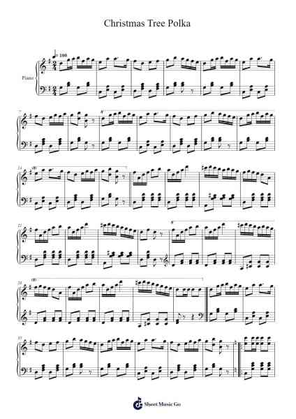 Christmas Tree Polka 樂譜由 John A. Metcalfe - 編曲 Tybey