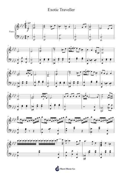 Exotic Traveller Sheet Music by David Mason-Arr.Sailshead Verborn