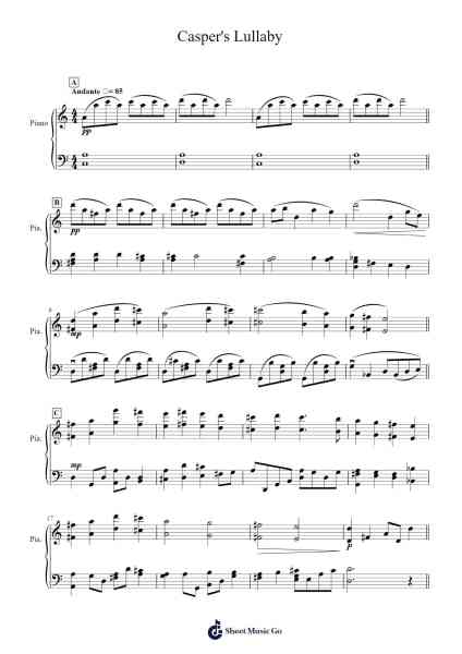 Casper's Lullaby Sheet Music by James Horner-Arr.Temky Pisoll