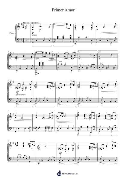 Primer Amor Sheet Music by Manuel María Ponce-Arr.Hewdys