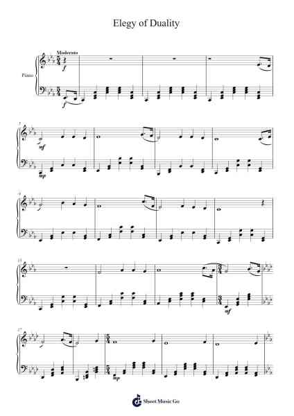 Elegy of Duality Sheet Music by Wolbuck Latdy-Arr.Hornjudd