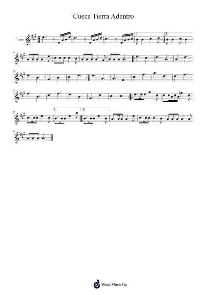 Cueca Tierra Adentro Sheet Music by Jaime Barria-Arr.Greenblack Xawilde