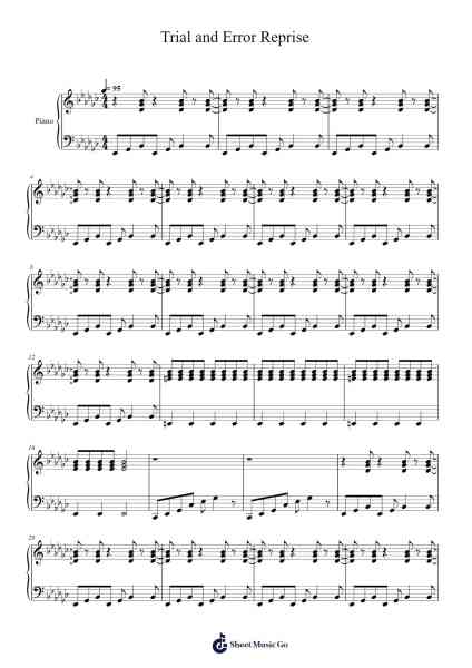 Trial and Error Reprise Sheet Music by Nicole Wanga-Arr.Dolamb Strafay