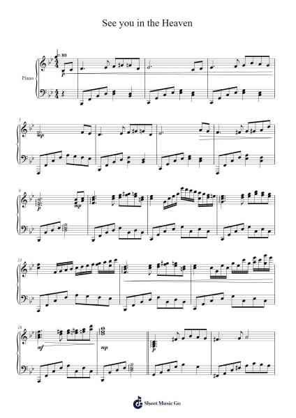 See you in the Heaven Sheet Music by Masao Aichi-Arr.Jendine
