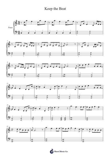 Keep the Beat Sheet Music by Lin-Manuel Miranda-Arr.Oisenwoolf