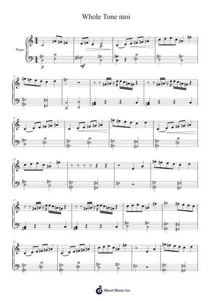 Whole Tone moi Sheet Music by Charlotte 8C-Arr.Boycehe