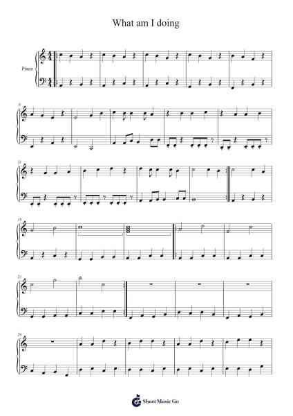 What am I doing Sheet Music by undefined-Arr.Leeles Stoweser