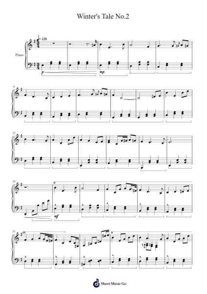 Winter's Tale No.2 Sheet Music by Dougclaire Yulevans-Arr.Hason