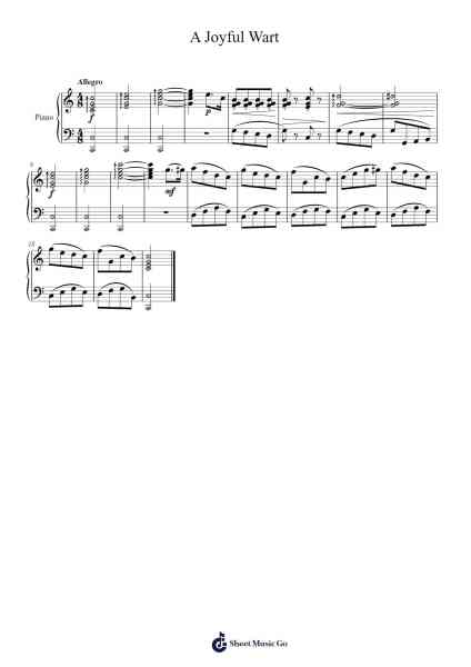 A Joyful Wart Sheet Music by M. A. Kressin-Arr.Boyletio Wanleigh