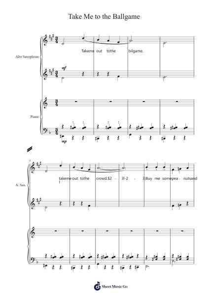 Take Me to the Ballgame Sheet Music by -Arr.Osrias Drewnia