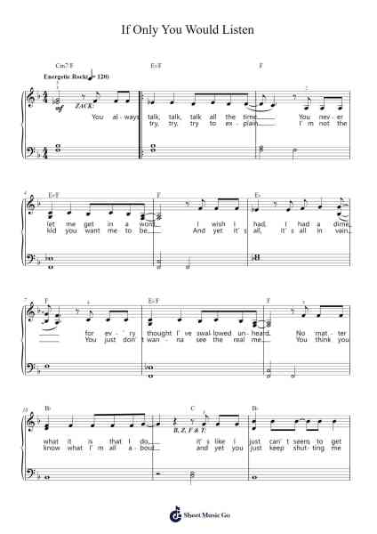 If Only You Would Listen Sheet Music by Andrew Lloyd Webber-Arr.Trund Milsoll