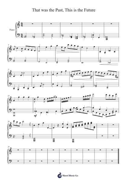 That was the Past, This is the Future Sheet Music by Cofbar Surky-Arr.Campmew Bafe
