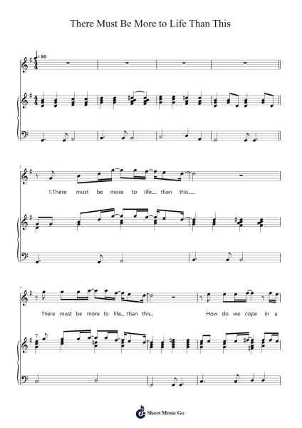 There Must Be More to Life Than This Sheet Music by Freddie Mercury-Arr.Tenings