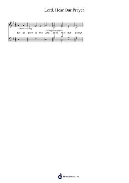 Lord, Hear Our Prayer Sheet Music by Jeffrey Kwong-Arr.Chestom