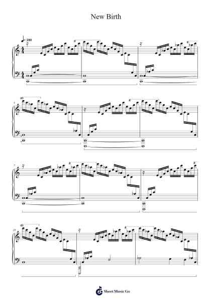 New Birth Sheet Music by Sumino Hayato-Arr.Chachill