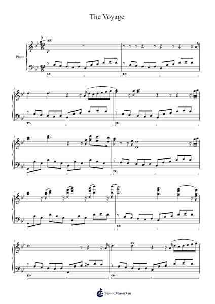The Voyage 1 Sheet Music by Tresing-Arr.Beckfey Earlnice