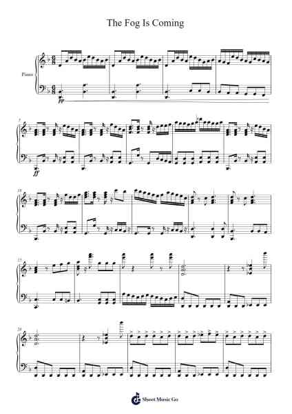 The Fog Is Coming Sheet Music by Harley Genus-Arr.Beroll