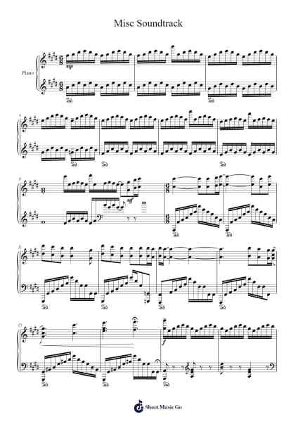 Misc Soundtrack Sheet Music by Misc Soundtrack-Arr.Graril