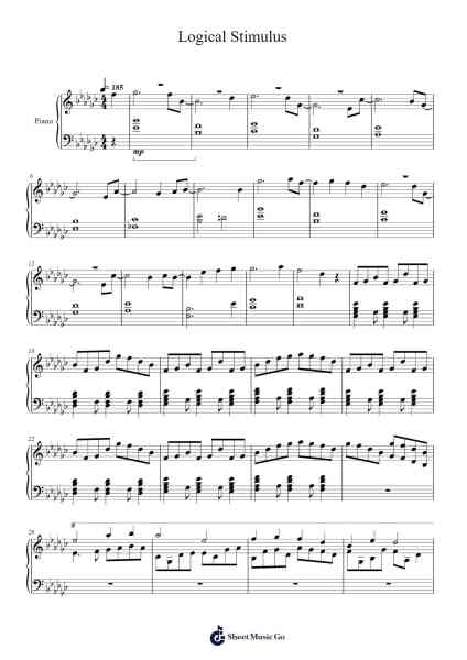 Logical Stimulus Sheet Music by a_hisa/Horace Gao-Arr.Deanlay Dulsnow