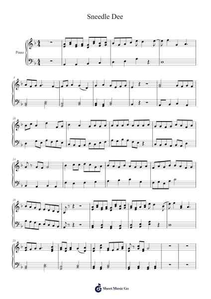 Sneedle Dee Sheet Music by Barah-Arr.Consdrow
