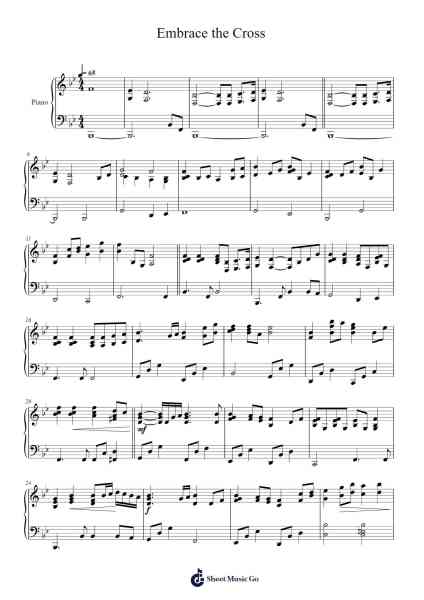 Embrace the Cross Sheet Music by -Arr.Judmons Bairdchel