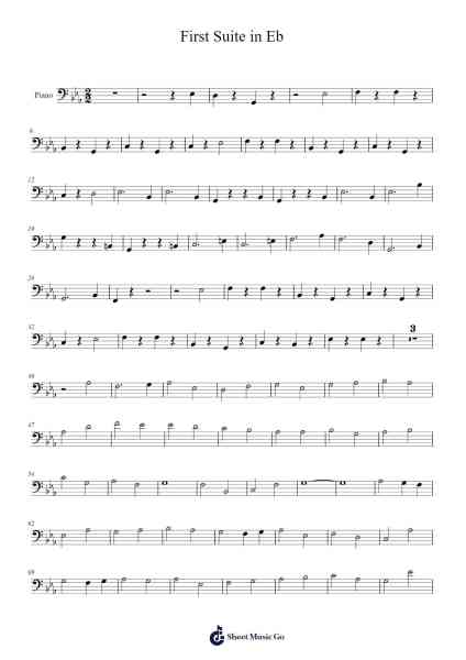 First Suite in Eb Sheet Music by Gustav Holst-Arr.Earlram