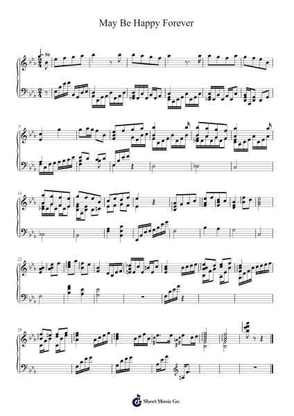 May Be Happy Forever Sheet Music by LaTale-Arr.Chesfitch Thompdie