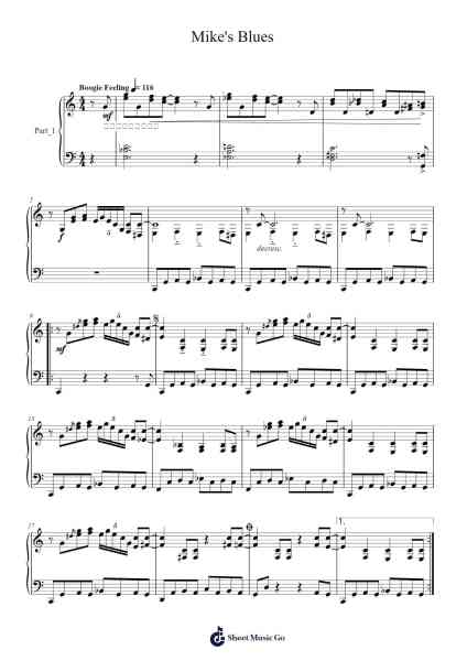 Mike's Blues Sheet Music by Michael Schütz-Arr.Lanme