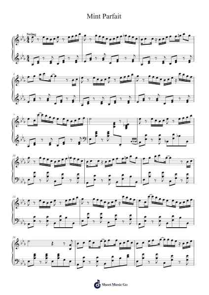 Mint Parfait Sheet Music by a_hisa-Arr.Osger