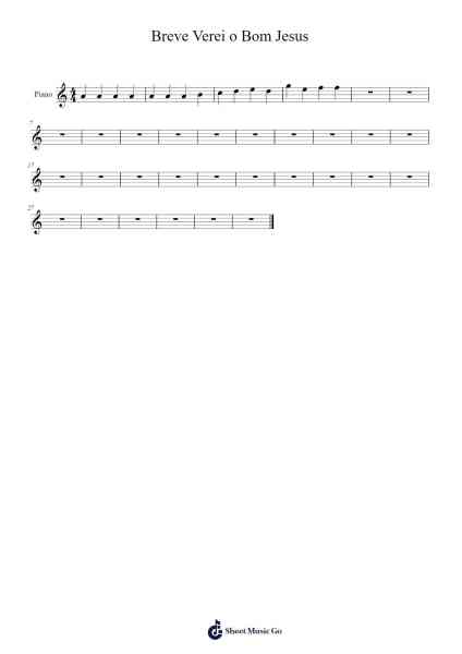 Breve Verei o Bom Jesus Sheet Music by Boyletours-Arr.Mattbart Stephy
