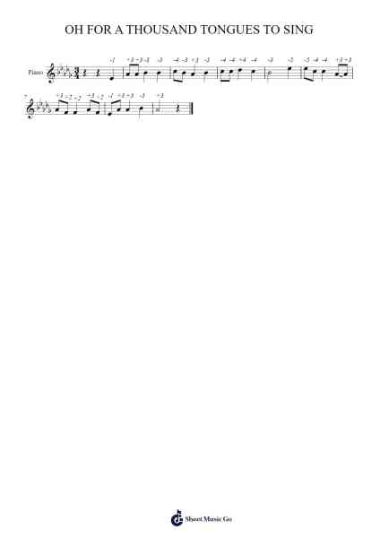 Oh For A Thousand Tongues To Sing Sheet Music by Unknown author-Arr.Rosworth