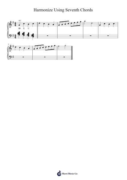 Harmonize Using Seventh Chords Sheet Music by Dr. Buck-Arr.Wordcox Maxjack