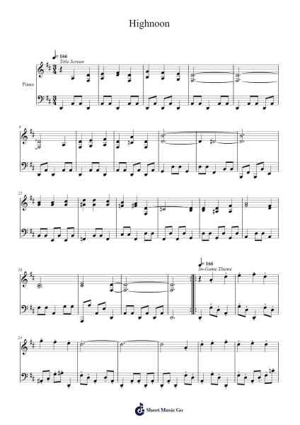 Highnoon Sheet Music by David Dunn-Arr.Keyjean Leighmuel